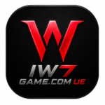 IW7 Game official app logo featuring a bold red W symbol on a black background with modern gaming design. alt